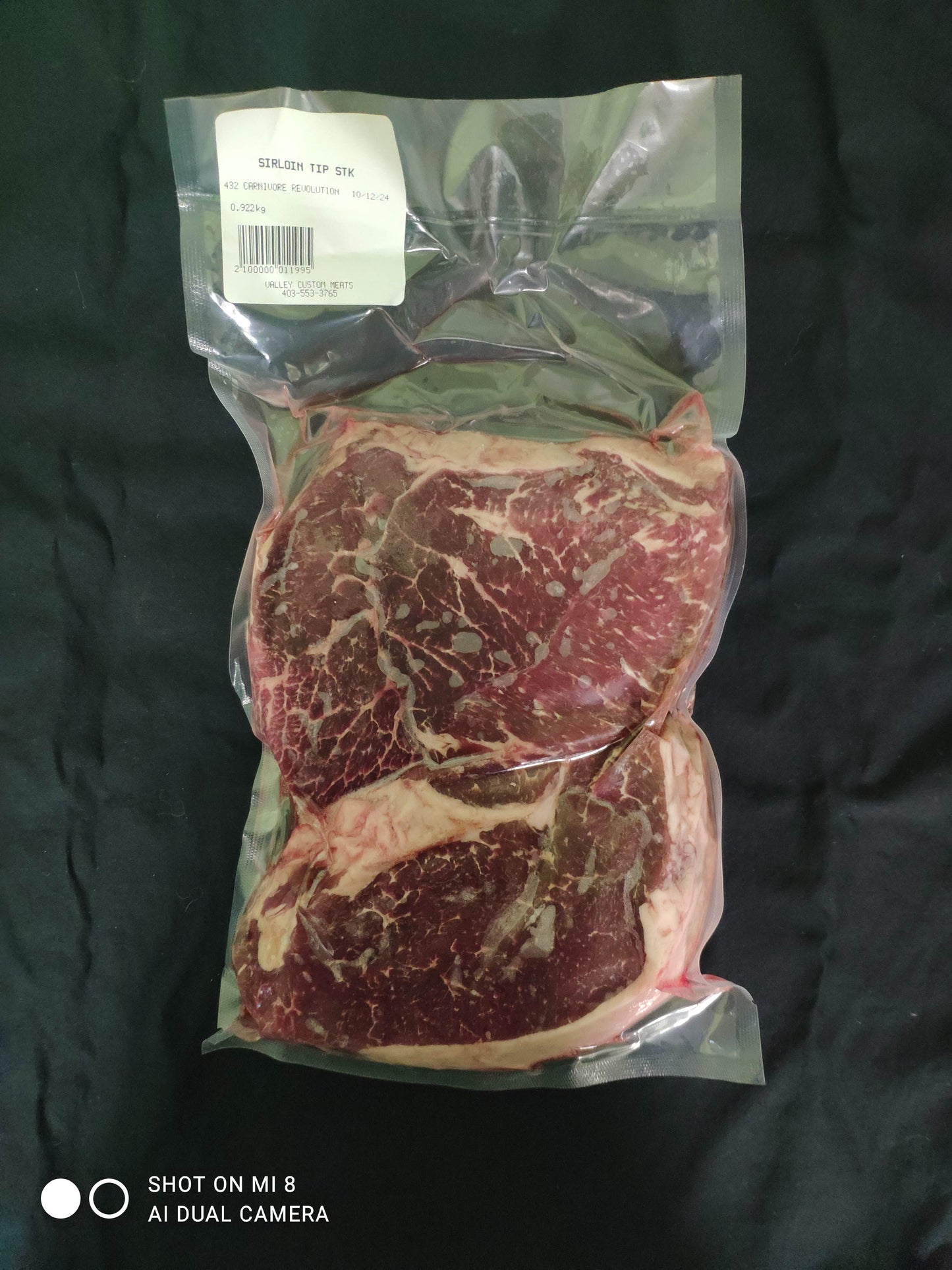 Pasture Raised, Dry Aged Sirloin Steak from Southern Alberta a perfect steak for the carnivore diet.