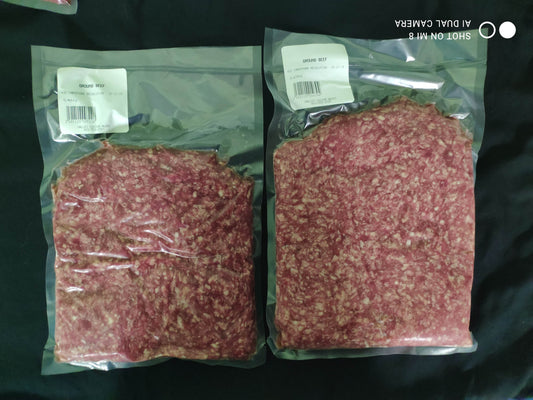 Pasture Raised Dry aged Ground Beef from Southern Alberta.  The perfect meal for a Carnivore.